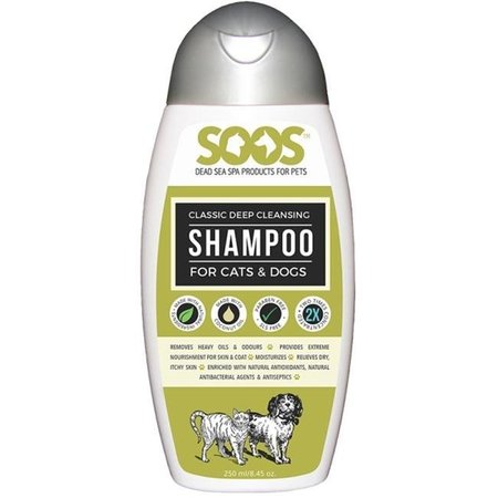 SGS INSTRUMENTS Soos PP101 Dead Sea Deep Cleansing Shampoo for Cats and Dogs - 250 ml. PP101